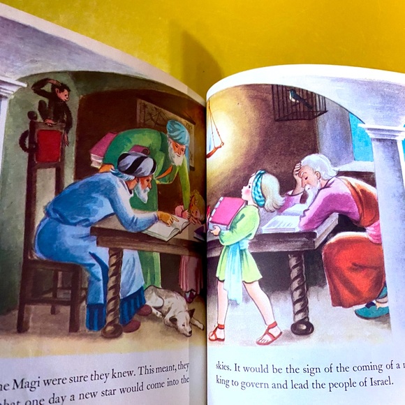 A LITTLE GOLDEN BOOK VTG 1946 THE STORY OF JESUS #27 HARDCOVER BOOK - Picture 9 of 15